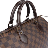 Louis Vuitton Damier Ebene Monogram Speedy 30 Handbag