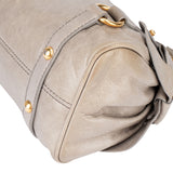 Miu Miu Grey Leather City Handbag