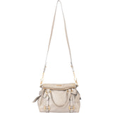Miu Miu Grey Leather City Handbag