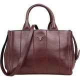Prada Bordeaux Leather City Handbag