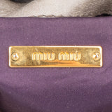 Miu Miu Grey Leather City Handbag