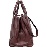 Prada Bordeaux Leather City Handbag