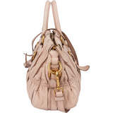 Prada Quilted Pink Leather City Handbag
