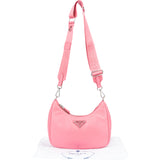 Prada Soft Leather Triangle RE-Edition Crossbody Bag
