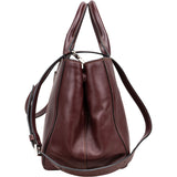 Prada Bordeaux Leather City Handbag