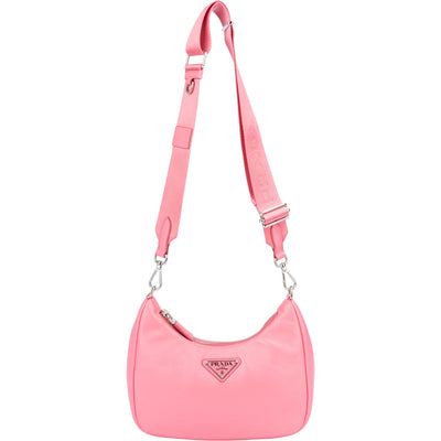 Prada Soft Leather Triangle RE-Edition Crossbody Bag