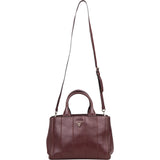 Prada Bordeaux Leather City Handbag