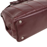 Prada Bordeaux Leather City Handbag