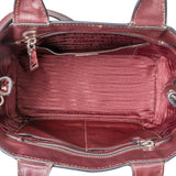 Prada Bordeaux Leather City Handbag