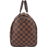 Louis Vuitton Damier Ebene Monogram Speedy 30 Handbag