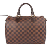 Louis Vuitton Damier Ebene Monogram Speedy 30 Handbag