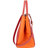 Prada Bicolor Saffiano Leather Galleria Handbag