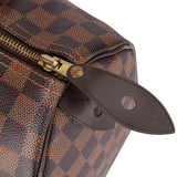 Louis Vuitton Damier Ebene Monogram Speedy 30 Handbag