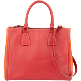 Prada Bicolor Saffiano Leather Galleria Handbag