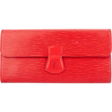 Louis Vuitton Rouge Epi Leather Rouleau Jewelry Clutch