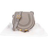Chloé Grained Leather Marcie Small Saddle Crossbody Bag
