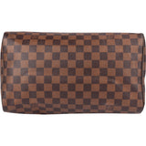 Louis Vuitton Damier Ebene Monogram Speedy 30 Handbag