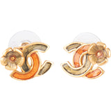 Chanel Mini Flower Emaille Earrings