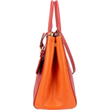 Prada Bicolor Saffiano Leather Galleria Handbag