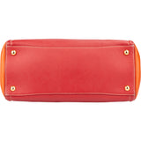 Prada Bicolor Saffiano Leather Galleria Handbag