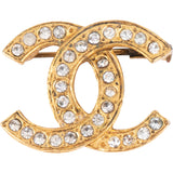 Chanel Crystal CC Mini Brooch