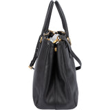 Prada Black Saffiano Leather Galleria Handbag