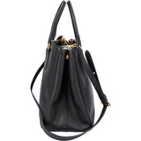 Prada Black Saffiano Leather Galleria Handbag