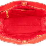 Prada Bicolor Saffiano Leather Galleria Handbag