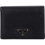 Prada Black Nylon Triangle Wallet