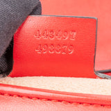 Gucci Red Leather Marmont GG Crossbody Bag