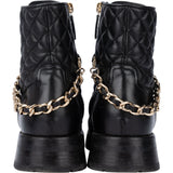 Chanel Quilted Lambskin Chain Boots (37 1/2)