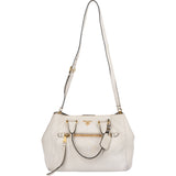 Prada White Calfskin Vitello Handbag