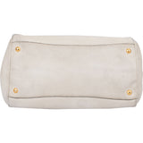 Prada White Calfskin Vitello Handbag