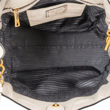 Prada White Calfskin Vitello Handbag