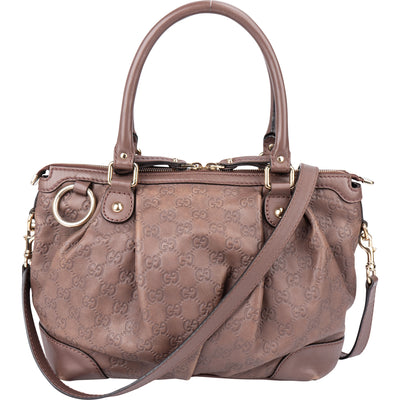 Gucci Leather GG Monogram Sukey Handbag