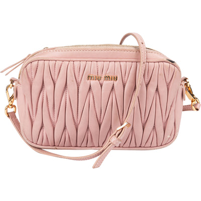 Miu Miu Quilted Leather Crossbody Bag