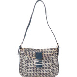 Fendi FF Monogram Baguette Buckle Shoulder Bag