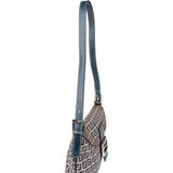 Fendi FF Monogram Baguette Buckle Shoulder Bag