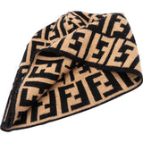 Fendi FF Monogram Merine Wool Beanie