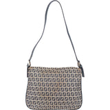 Fendi FF Monogram Baguette Buckle Shoulder Bag