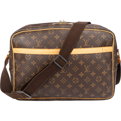 Louis Vuitton Canvas Monogram Reporter GM Crossbody Bag