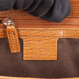Gucci GG Monogram Bamboo Handbag