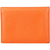 Prada Orange Triangle Cardholder