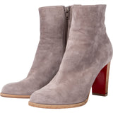 Louboutin Velour Eleonor Ankle Boots (39)