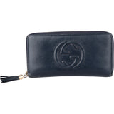 Gucci Blue Leather GG Wallet