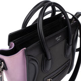 Céline Tricolor Leather Luggage Handbag