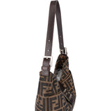 Fendi FF Monogram Baguette Buckle Shoulder Bag