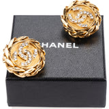 Chanel Crystal CC Earclips