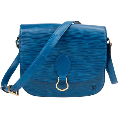 Louis Vuitton Bleu Epi Leather Saint Cloud GM Crossbody Bag
