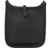 Hermès Noir Clemence Evelyne 16 Crossbody Bag